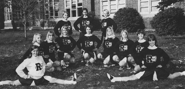 1966 - 1967 Award Winning Bulldog Cheerleaders